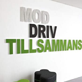 SOUND OFF Ljudabsorberande bokstäver