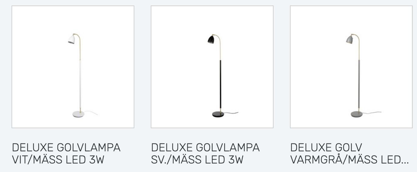 Golvlampa Deluxe LED
