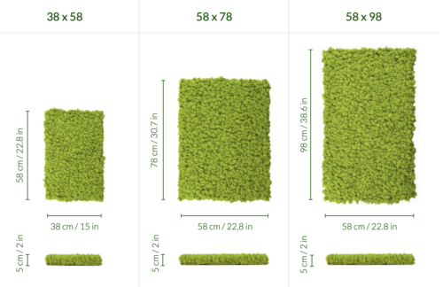 Polarmoss Flex Element mått