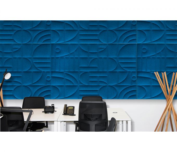 Väggpanel Jazz blå