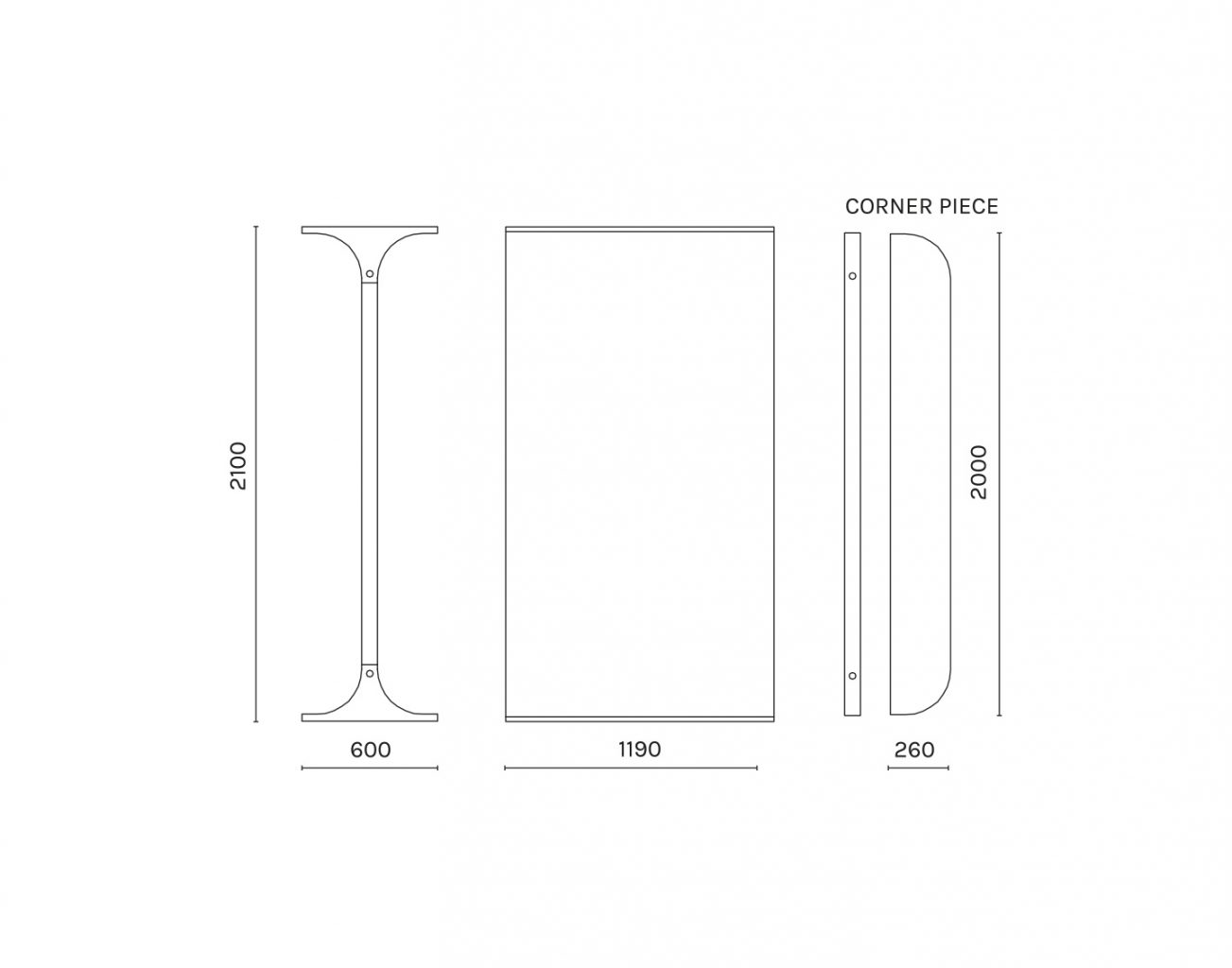 ustisk rumsavdelare Story Wall