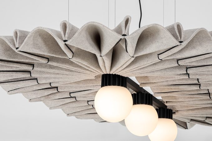 Ljuddämpande lampa BuzziPleat Light Edel Long - Bild 3