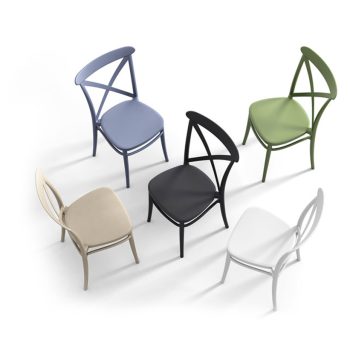 Stapelbar Stol Cross alla färger