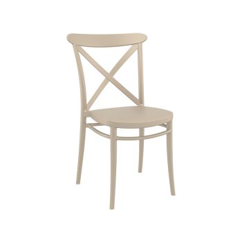Stapelbar Stol Cross beige