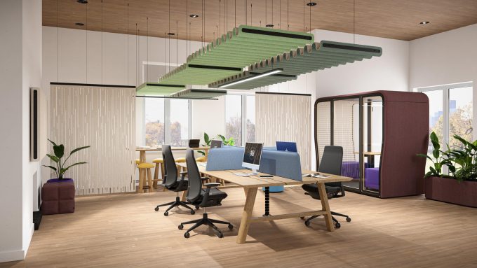 BuzziFold Akustikpanel kontor