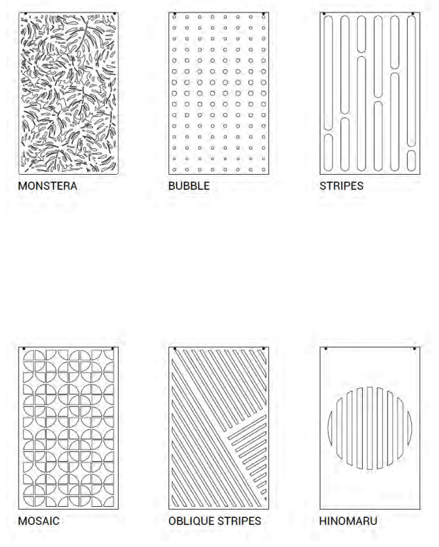 Panel Baffle XL mönster