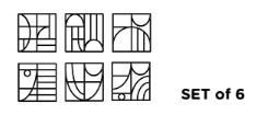 Väggpanel Jazz set av sex
